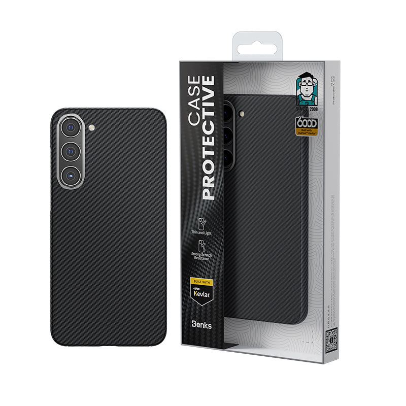 Benks Galaxy S23 Plus M-safe Şarj Özellikli Magnetik ArmorAir 600D Kevlar Fiber Kılıf Benks Galaxy S23 Plus M-safe Şarj Özellikli Magnetik ArmorAir 600D Kevlar Fiber Kılıf